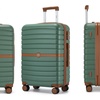 Image 20: KONO Stylish Stripe Design Suitcase with Spinner Wheels