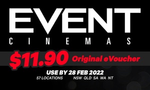 Event Cinemas: General Entry Adult eSaver