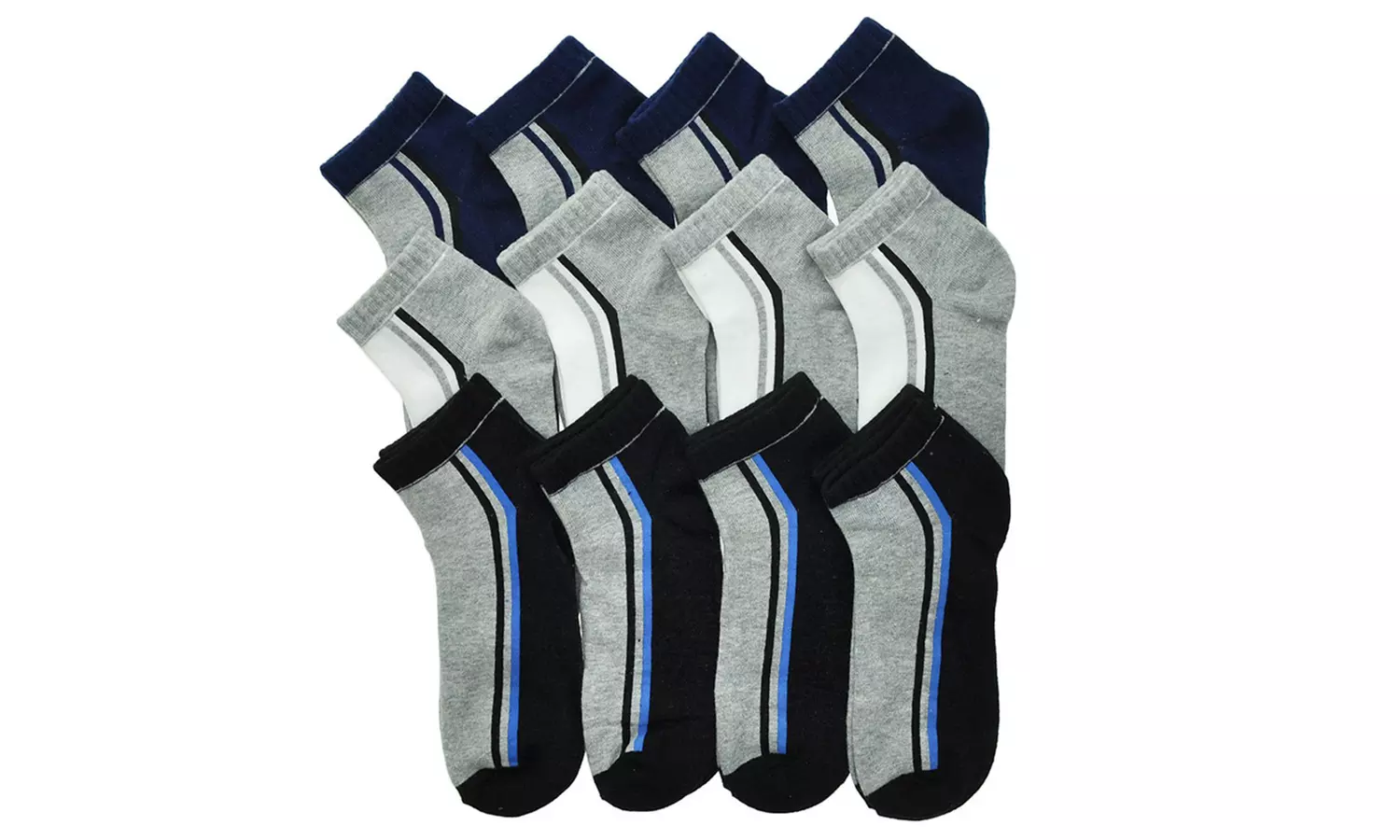 Men's Low-Cut Everyday Essential Socks (12-Pair Pack)