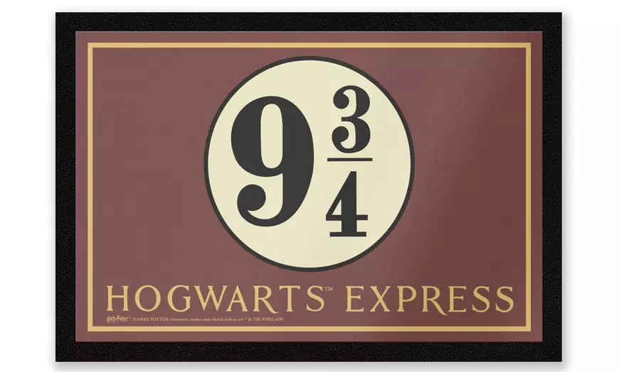 Image 2: Harry Potter Entrance Mat; Platform 9 3/4 or Gryffindor Crest