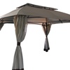 Image 1: Gazebo in acciaio con doppio tetto o copertura per gazebo