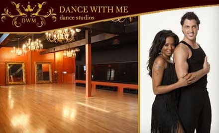 $40 for Five Dance Fitness Classes ($85 Value) or $55 for Four Dance Lessons and More at Dance With Me (up to a $117 Value). Choose From Two Options. - Primary Image
