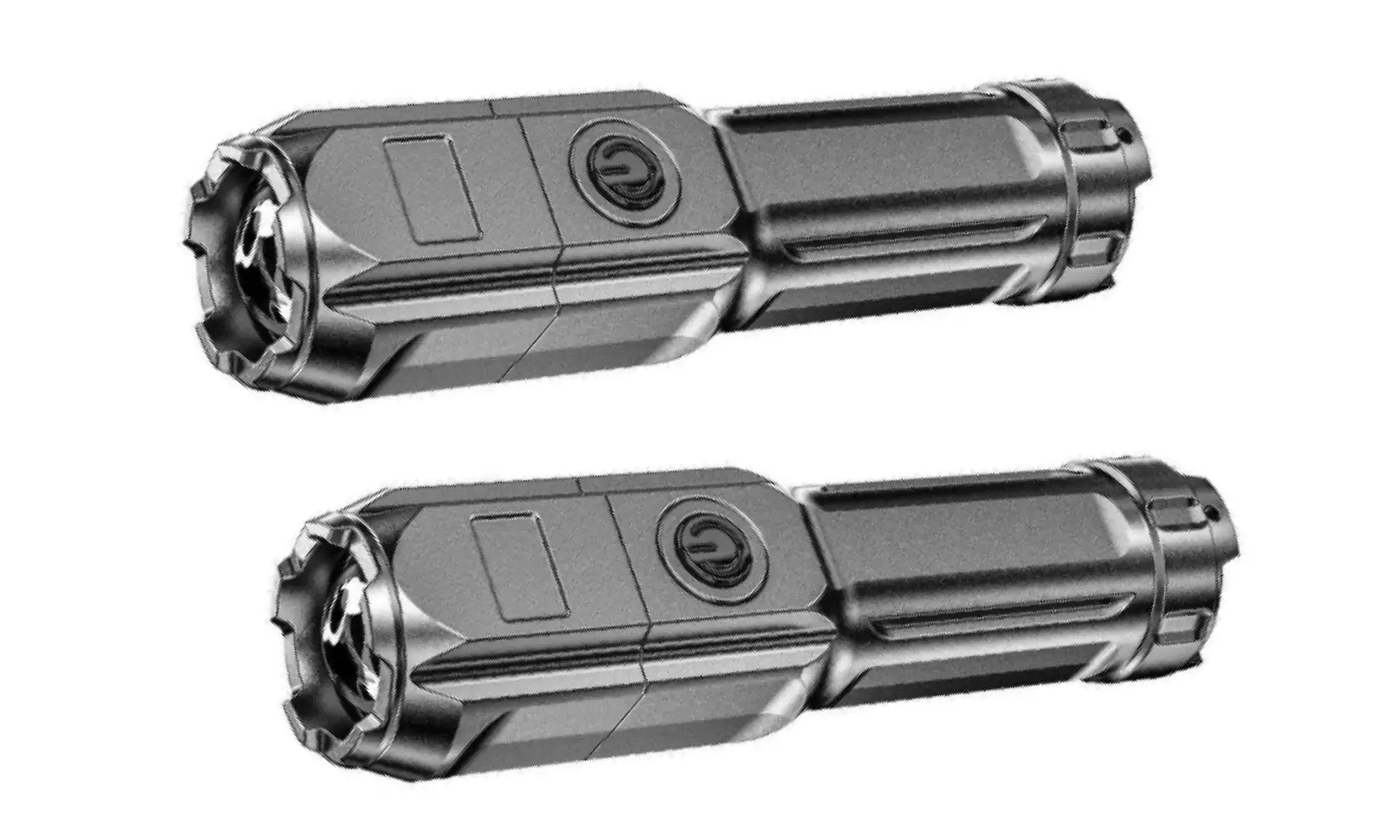 One or Two T6 Tactical USB Charging Flashlight - Second Medium
