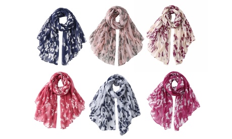 1, 2, 3 ou 6 foulards imprimés papillons