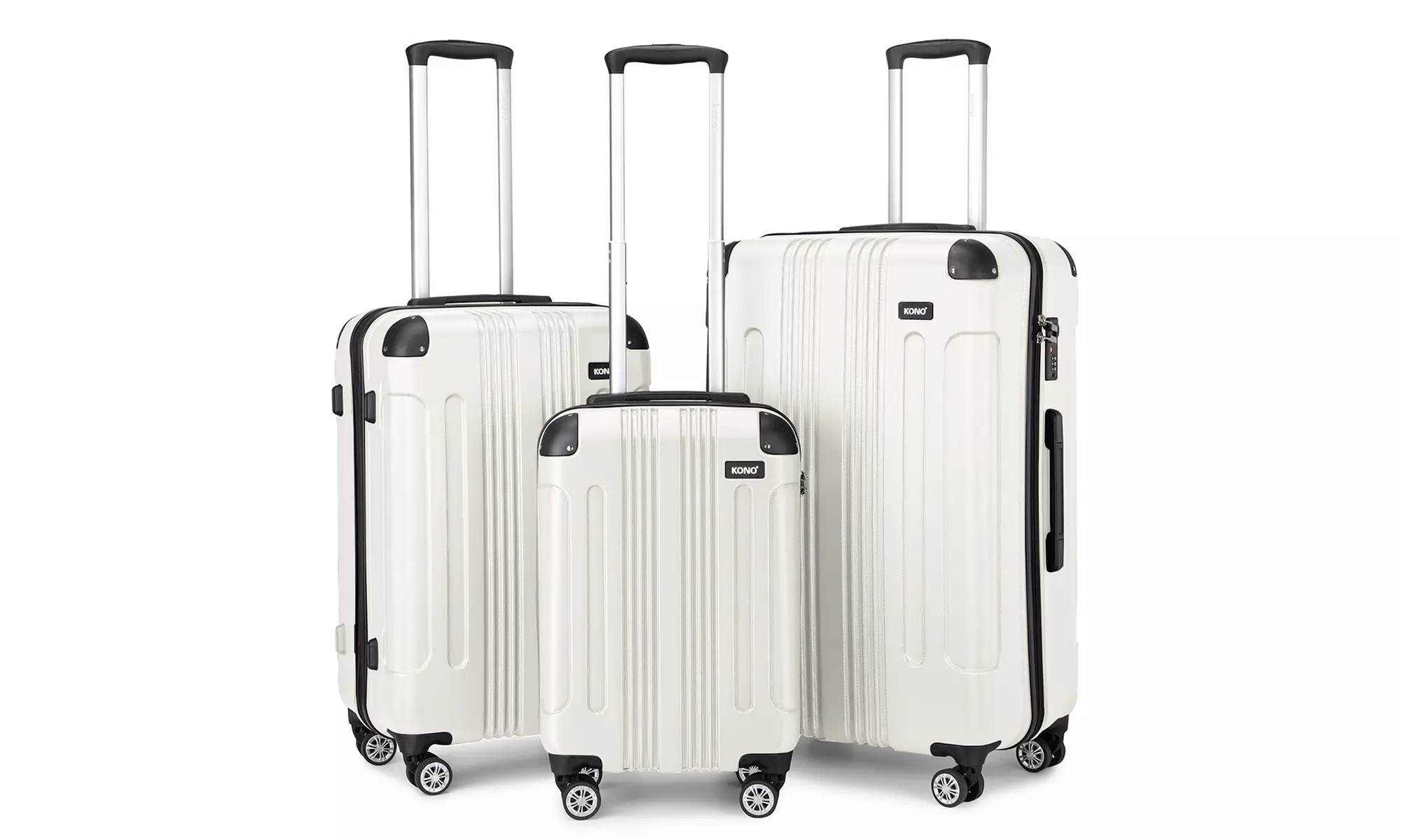 Ensemble de valises beige ou gris