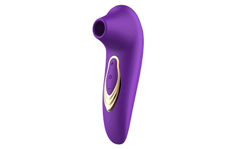 Image 4: 5-Mode USB Rechargeable Sucking Vibrator Sex Toy