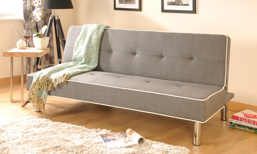 Image 1: Meribel Fabric Sofa Bed
