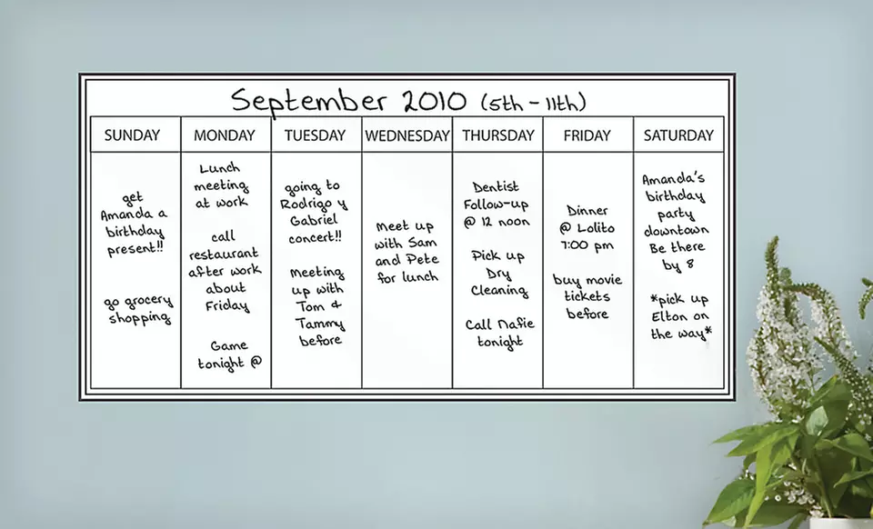 WallPops Dry-Erase Calendars, Boards, or Maps (Up to 40% Off). Free Returns. - Second Medium