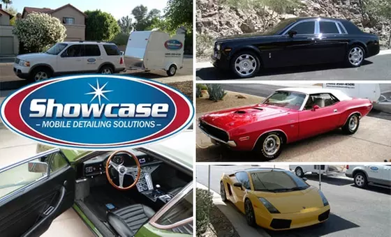 $50 for Showcase Mobile Detailing Solutions to Come to You for a Wash and Wax. Buy Here for Cars. Scroll Down for SUVs and Vans. - Primary Image