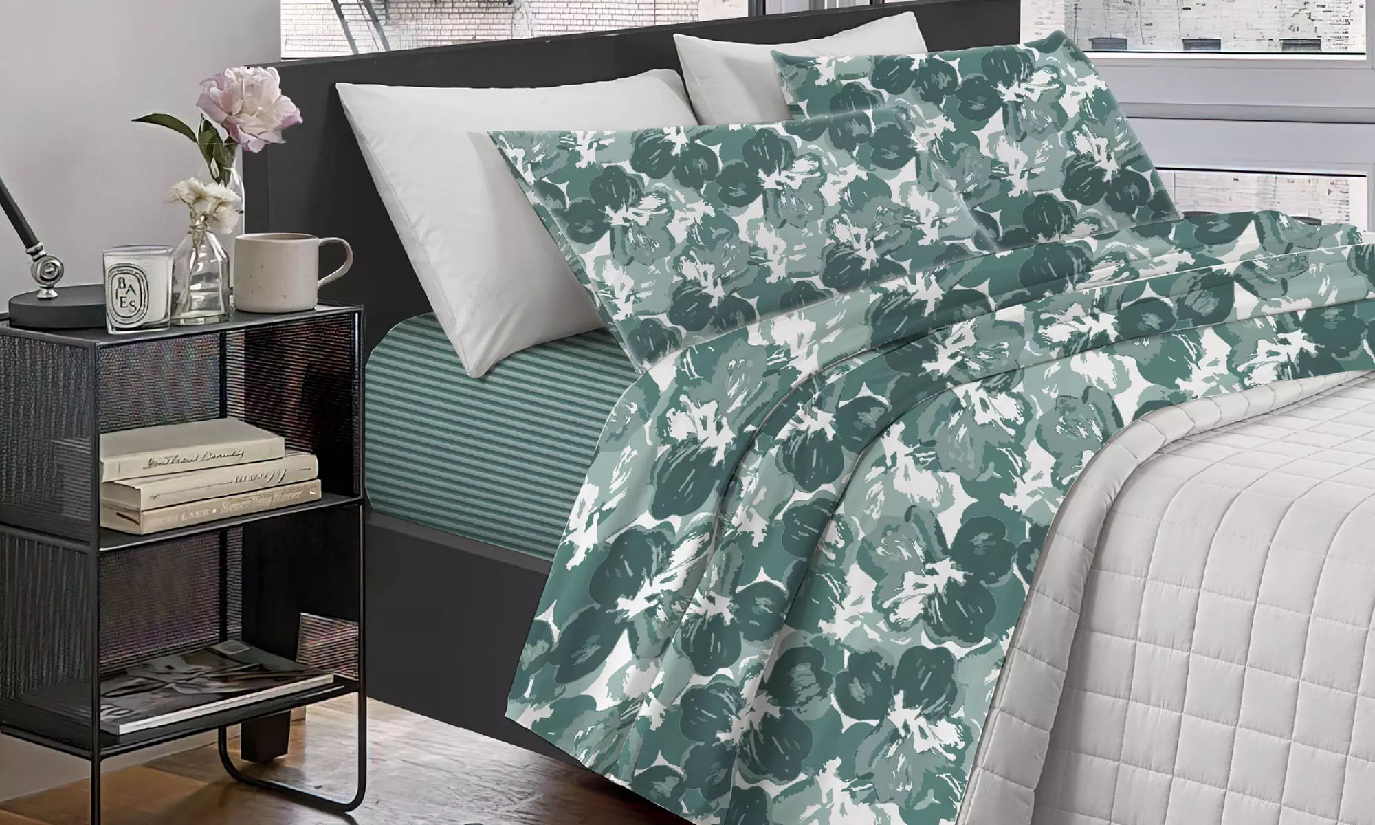 Completo lenzuola matrimoniale Nicoletta in cotone