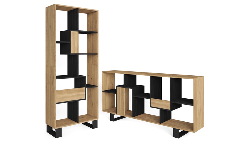 Image 38: Speels vormgegeven boekenkast