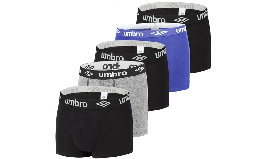 Image 3: Pack di 5 boxer uomo in cotone Umbro