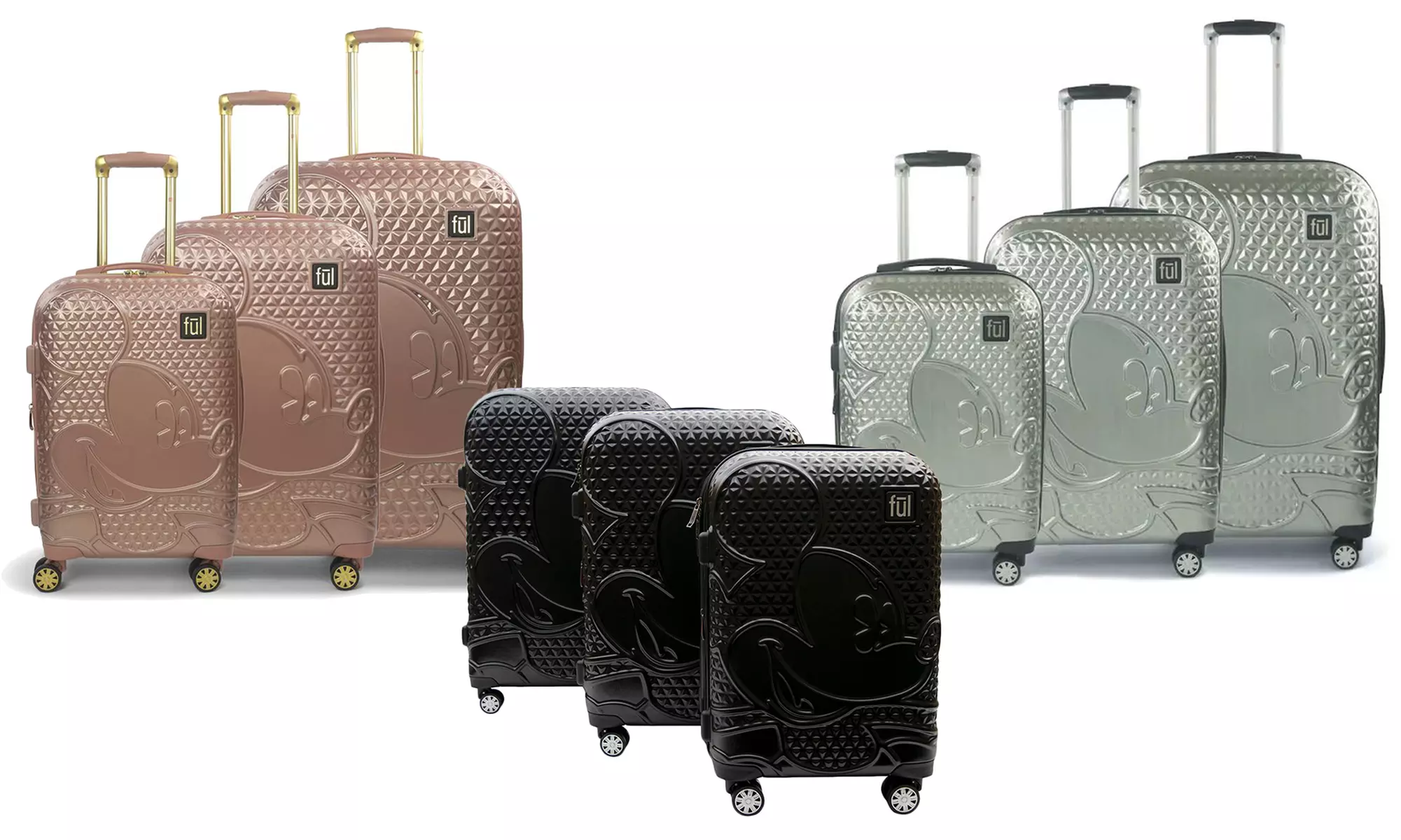 Disney by FUL Textured Disney's Mickey Mouse Spinner Luggage - Primary Image