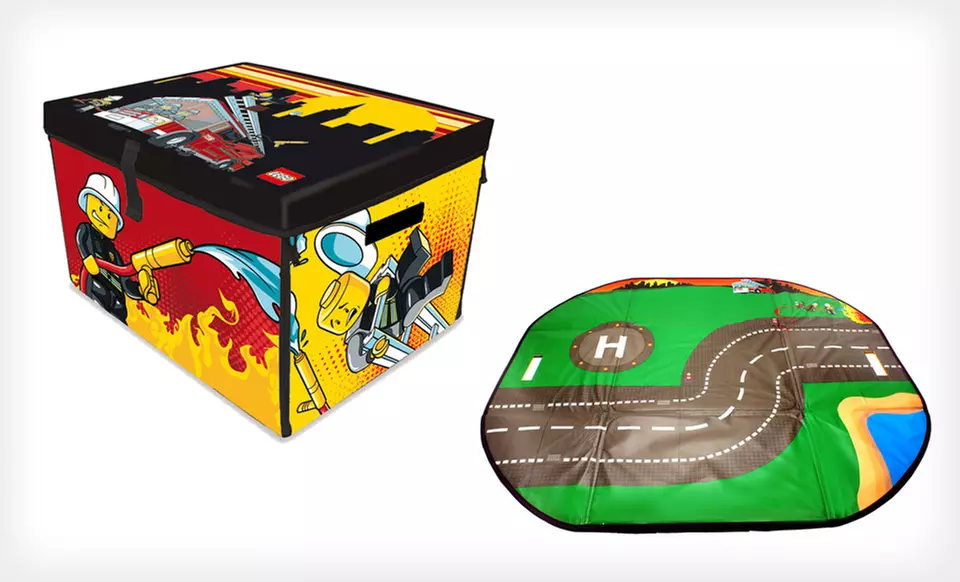$9 for LEGO Toy Box and Mat (Up to $24.99 List Price). Two Options Available. - Second Medium