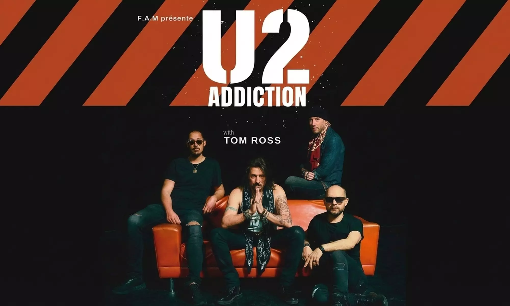 "U2 Addiction" : 2 places pour le concert tribute au Kabaret Champagne Music Hall - le 27/03 (50% de remise) - Primary Image