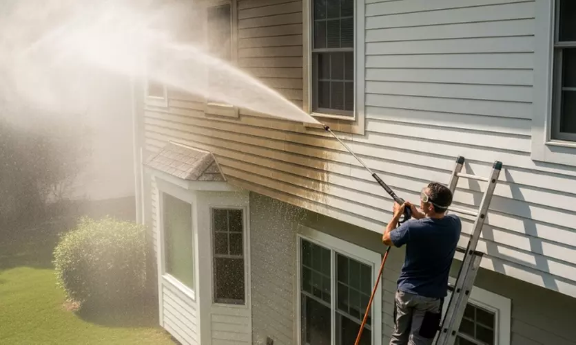 Pressure Washing for a 1 or 2 -Story Home up to 1900 Square Feet