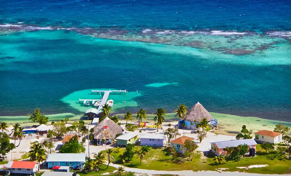 4- or 7-Night Stay for Two with Meals at Blackbird Caye Resort, Belize. Starting at $899 per cabana, $449.50 per person. - Primary Image