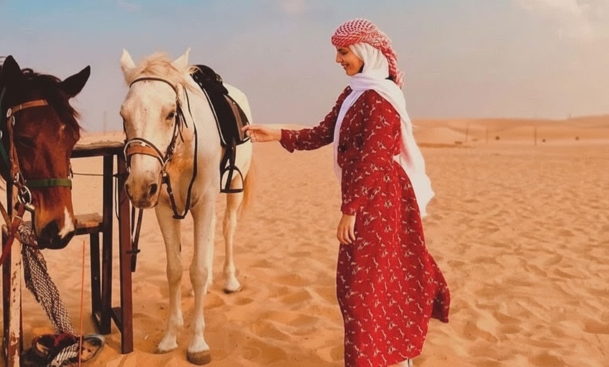 Image 3: Dubai & Sharjah Desert Safari with Horse, Camel Ride or Quad Bike
