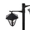 Image 5: One or Two 1.4m Twin-Head Solar Warm White LED Lamp Post Lights