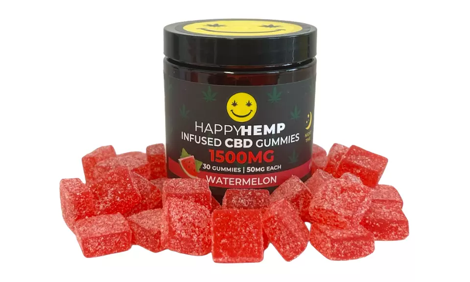 Happy Hemp Infused CBD Gummies for Sleep - Broad Spectrum CBD Gummies