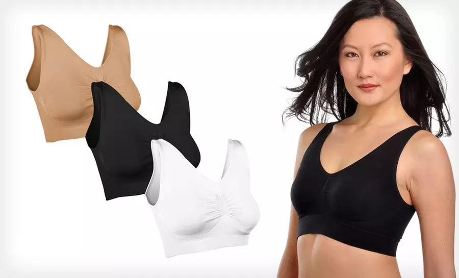 Comfortisse Bra 3-Pack. Multiple Color Sets Available. - Second Medium