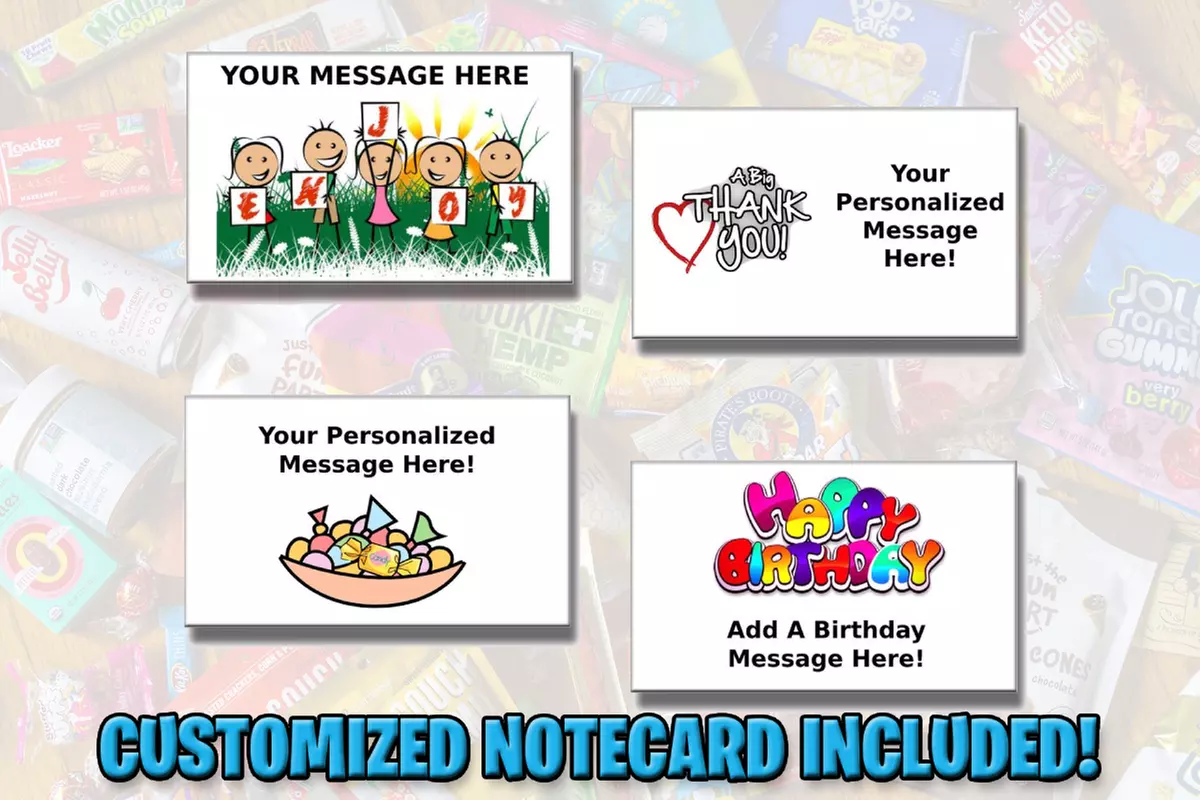 American Snack Box & Candy Gift Basket - College Care Package One Month Subscription