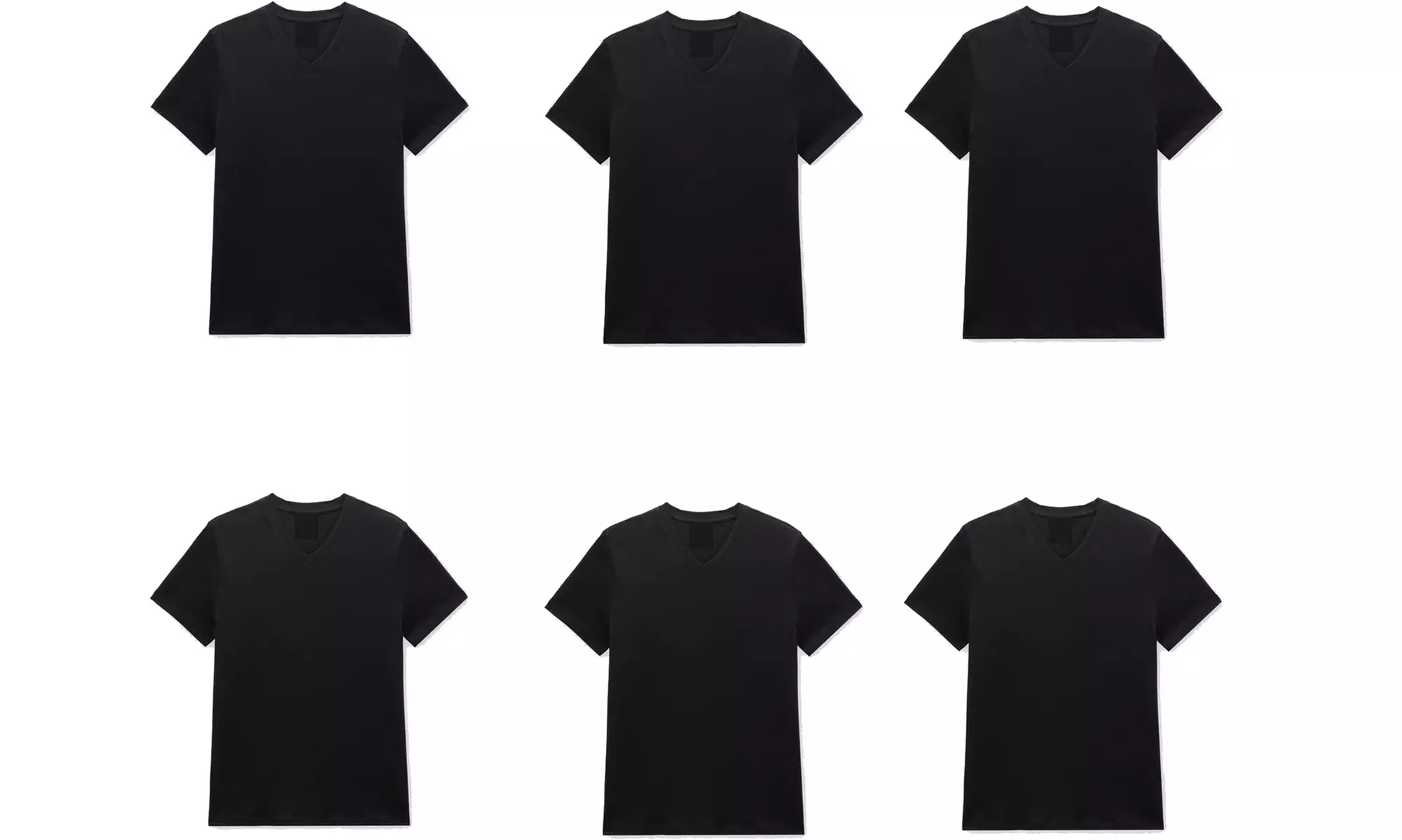 Set van 3 of 6 T-shirts van het merk Giefetti ontworpen voor mannen