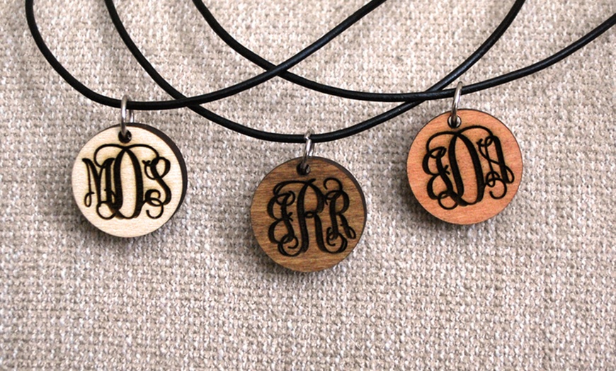 groupon monogram necklace