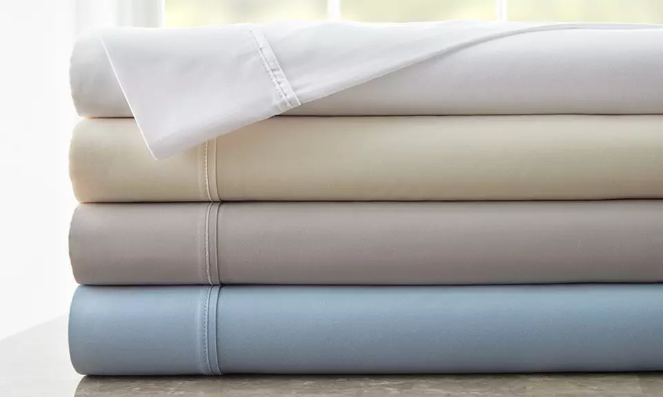 300TC SL Home Fashions 100% Cotton 3- or 4-Piece Sheet Set - Primary Image
