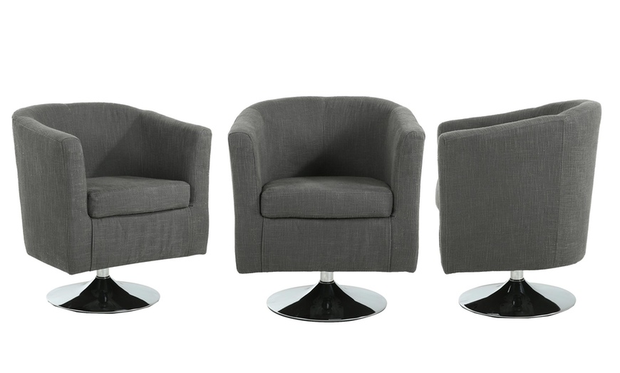 Image 4: Swivel Tub Chair