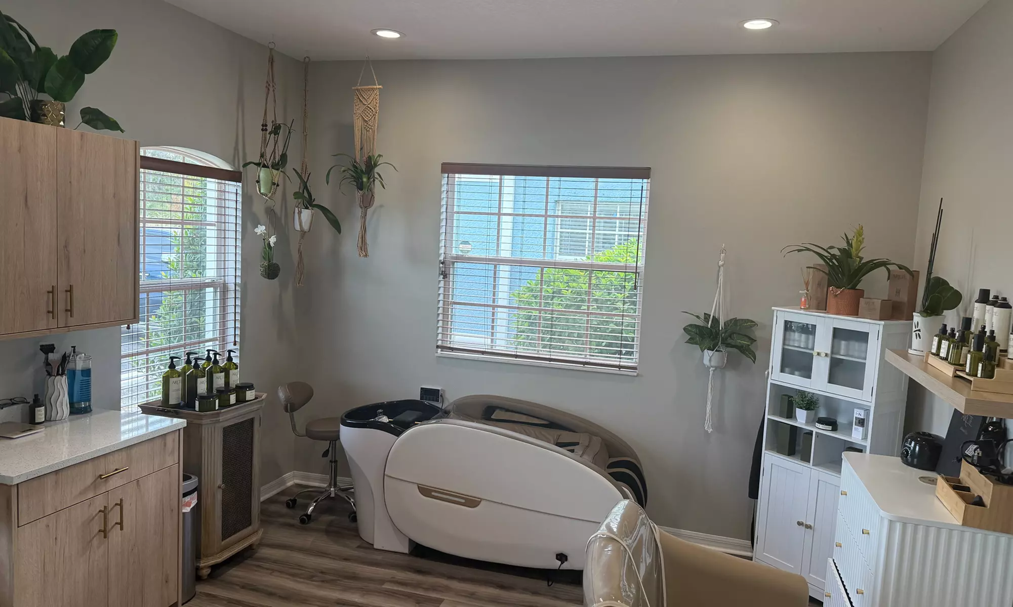 Enhance Your Look with Highlights, Root Touch Haircut, & Blowdry