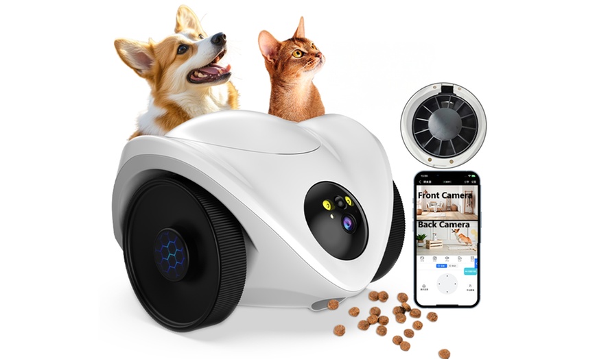 Image 1: Smart Pet Camera and food dispenser