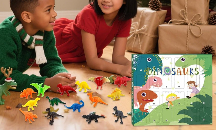 Image 3: Dinosaur Advent Calendar, Festive Decor 