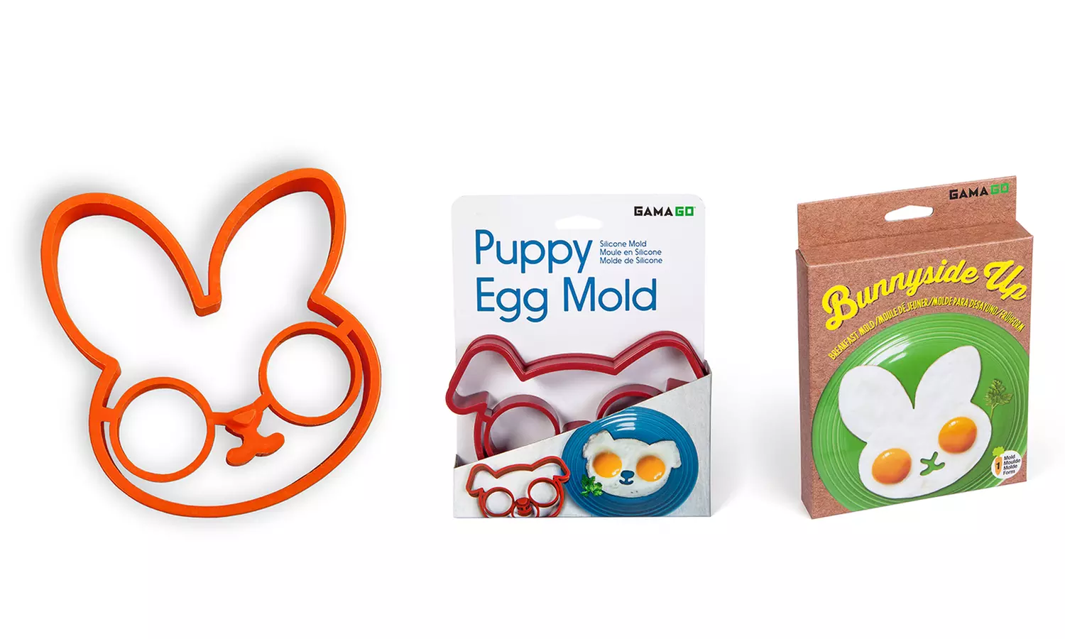Bunnyside or Puppyside Up Egg Molds - Primary Image