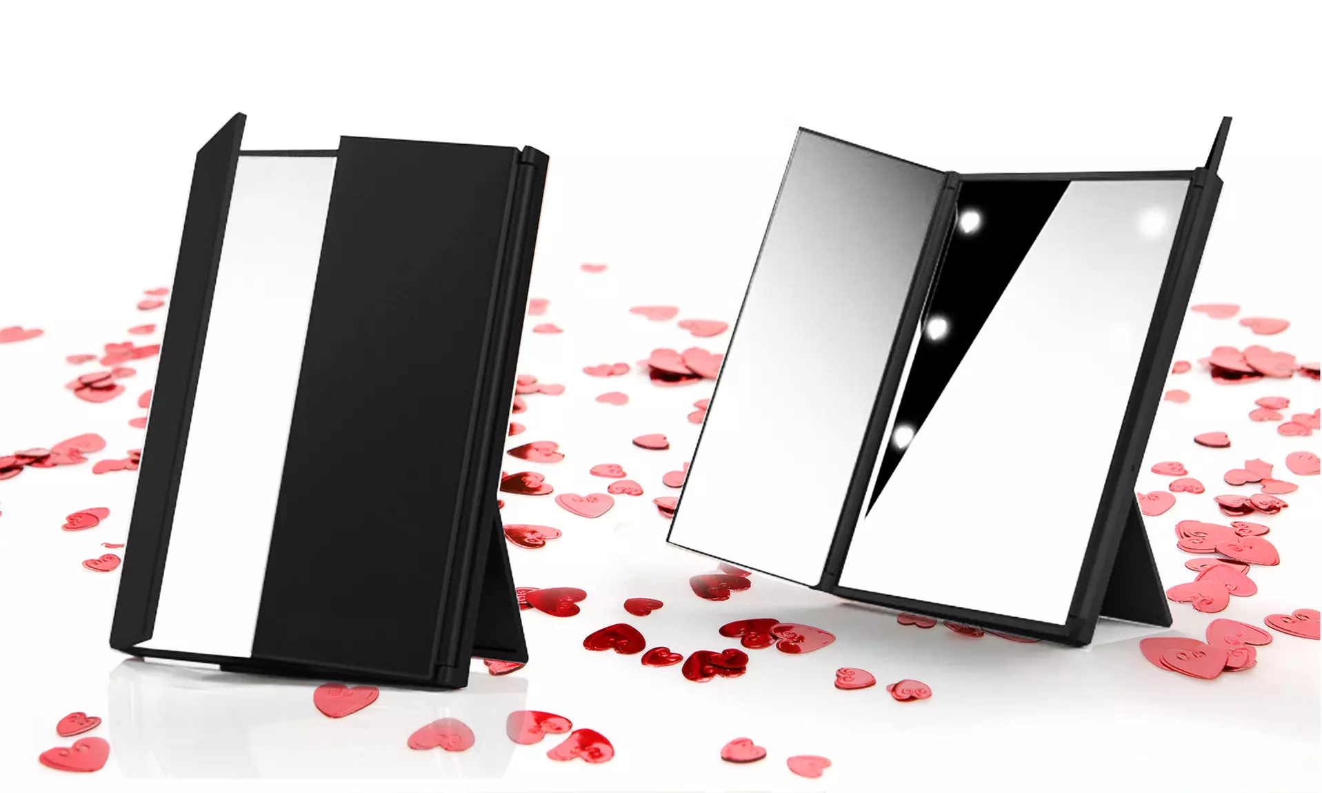 Holiday Gift Set: Makeup Brushes, Mascara, Multi-Color Eye-Shadows, and Vanity Mirror (13-Piece) - Second Medium