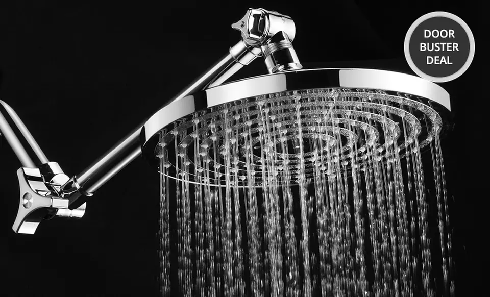 HotelSpa Emerald 8" Rainfall Shower with Extension Arm. Free Returns. - Primary Image