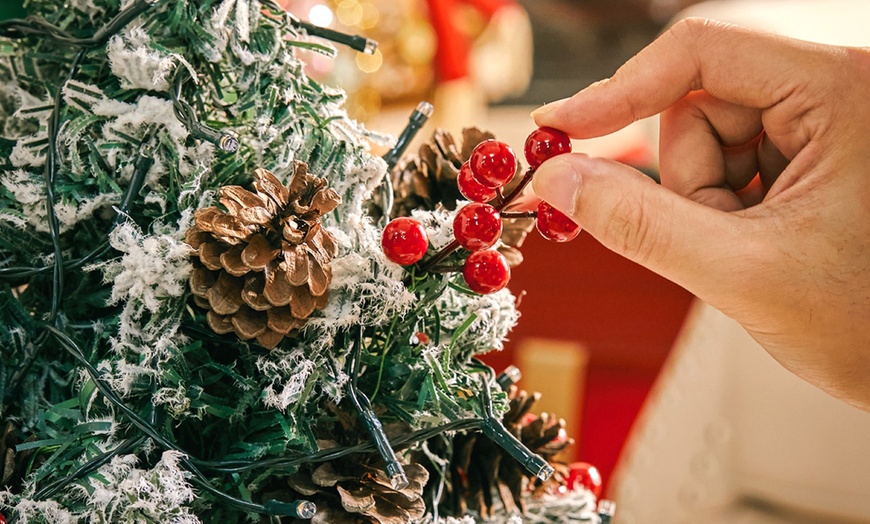 Image 3: Mini Christmas Tree with LED Lights