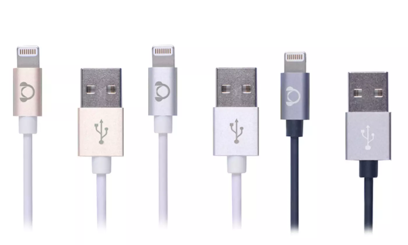 Gear Beast Apple-Certified 6ft. Lightning-to-USB Sync-and-Charge Cable with Aluminum Tips - Primary Image