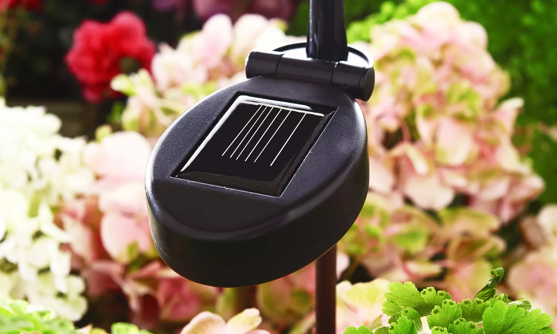 2-Piece Sun and Butterfly Solar-Powered Garden Stakes Set - Second Medium
