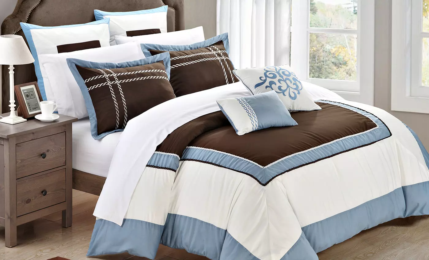 7-Piece Embroidered Comforter Set, from $74.99–$84.99 - Second Medium