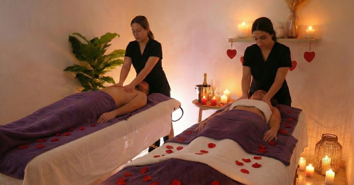 Masaje relajante para parejas en Valencia