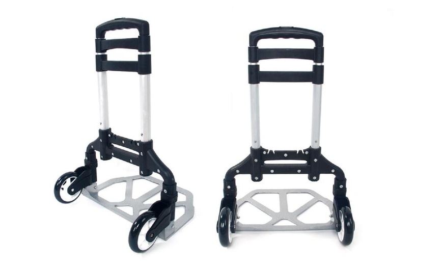 Image 2: Portable Folding Collapsible Aluminum Cart