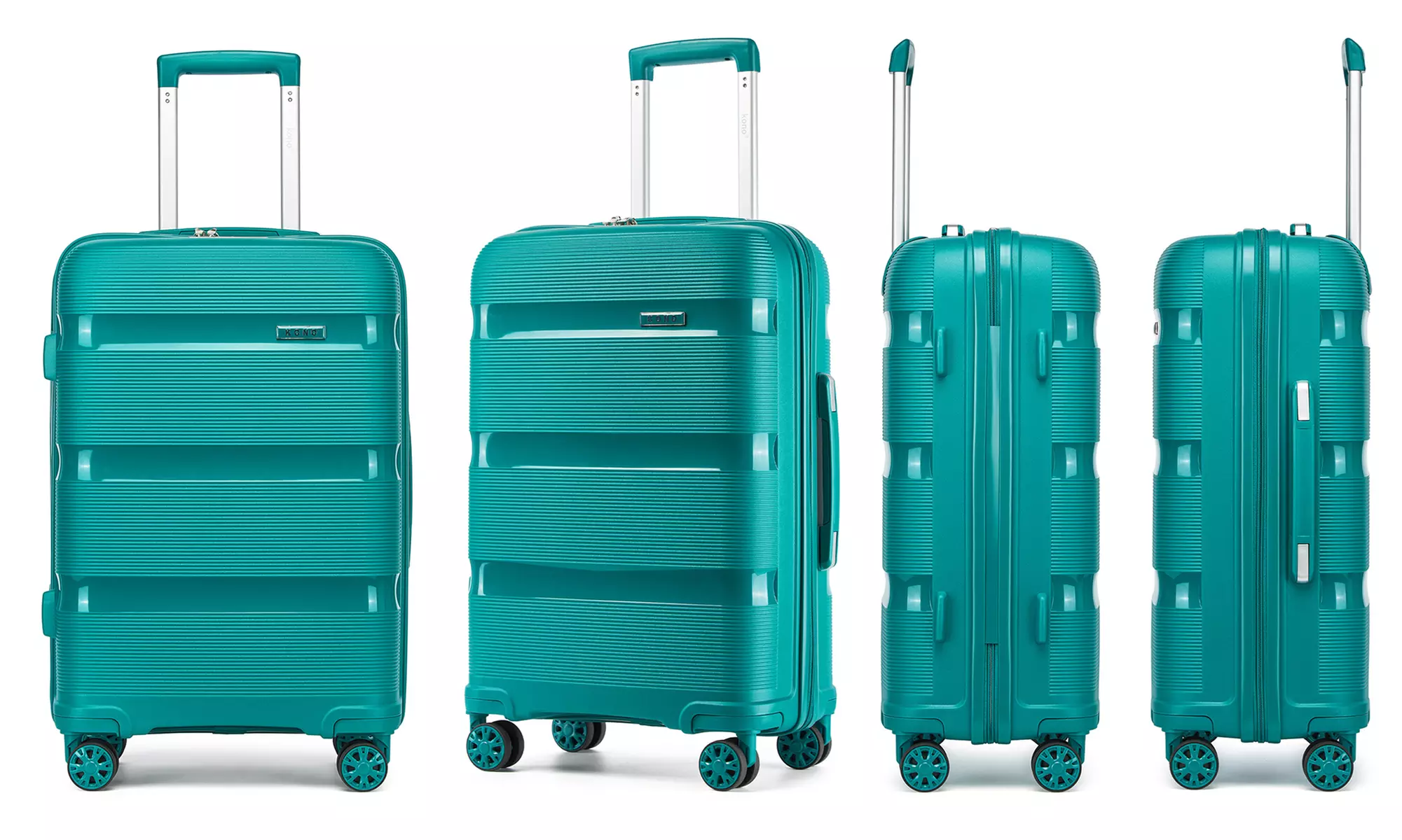 KONO Lightweight Hardshell Luggage 1 or 3-Piece with TSA Lock