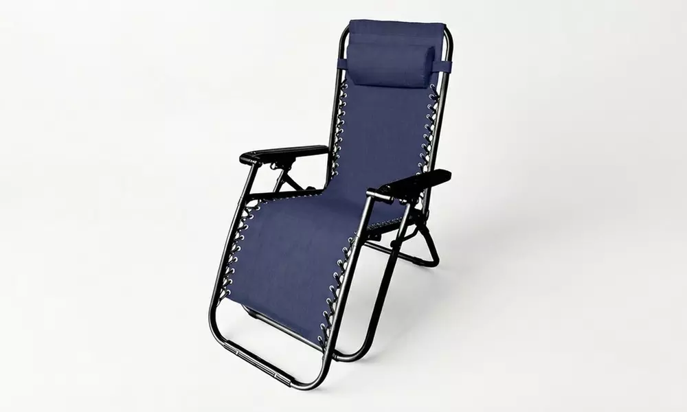 Sedia zero Gravity reclinabile con cuscino