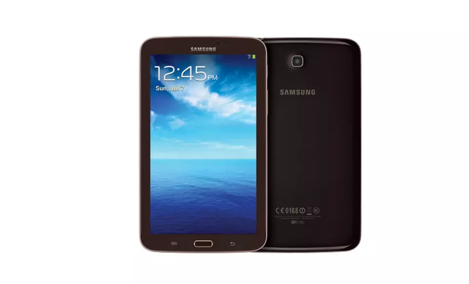Samsung 7" Galaxy Tab 3 8GB Android Tablet in Black, Brown, or White (SM-T210) (Manufacturer Refurbished). Free Returns. - Second Medium