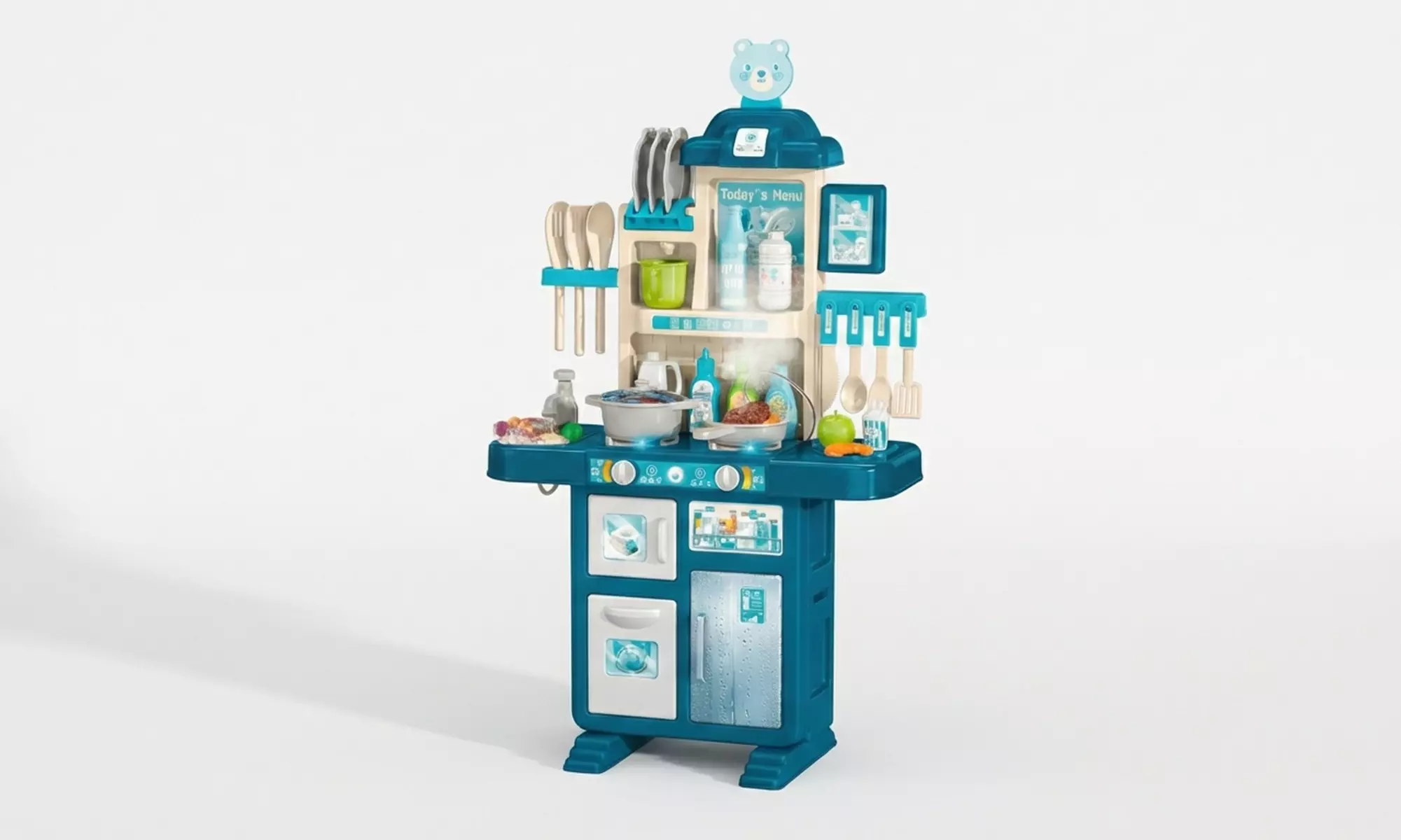 Cucina giocattolo per bambini con luci e suoni