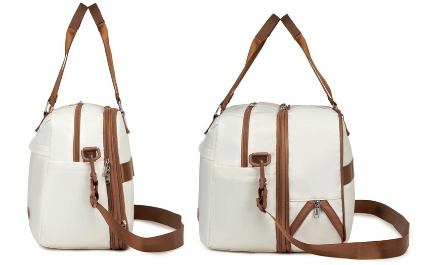 Image 11: KONO 20L Expandable Travel Duffel Bag with Wet-Dry Compartment