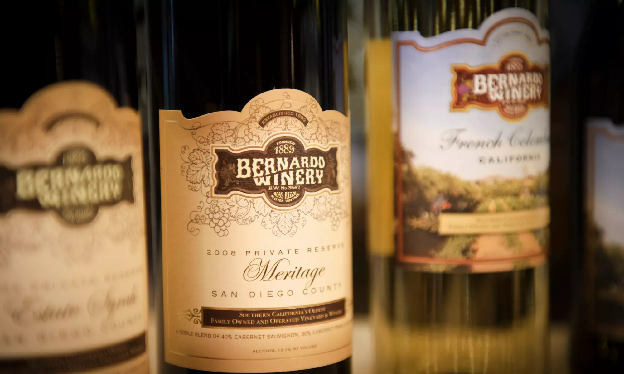$18 for a Wine Tasting and Two Bernardo Winery Logo Glasses for Two at Bernardo Winery ($36 Value)   - Primary Image
