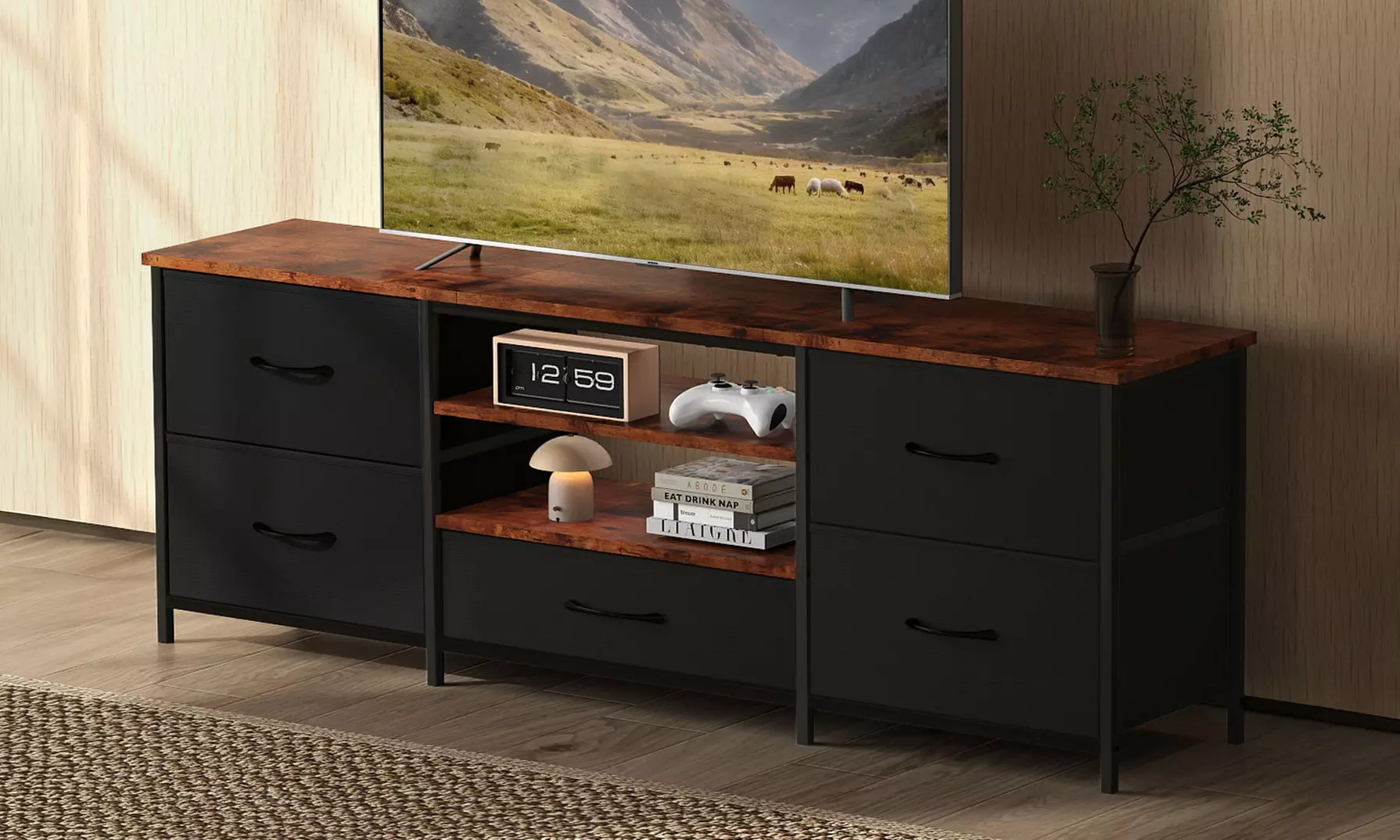 Levede Contemporary Entertainment Units and Media Consoles