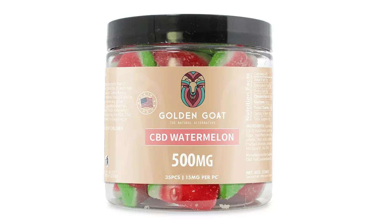 100% Organic CBD-Infused Sweet Watermelon Gummy Candy (250MG - 12000MG)